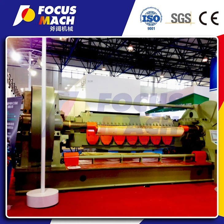 Woodworking Machinery High Precision Plywood Half Round Rotary Veneer Peeling Slicer